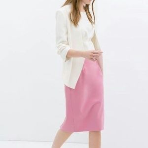 Pink Zara Midi Skirt